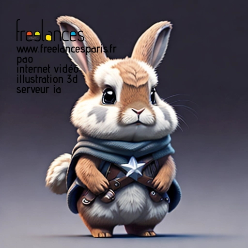 Pao internet vidéo illustration 3d serveur intelligence générative freelance paris studio de création 5T32OZ21